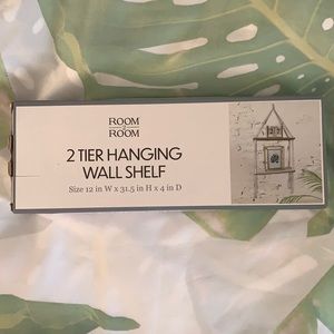 2 Tier Hanging Wall Shelf